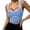 Sky Blue, variant on Women's Seamless Racerback Sports Tank Breathable Workout Camisole Yoga Running Sky Blue M