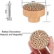 thumbnail image 3 of 8 Pieces Wood Rattan Cabinet Knobs Round Drawer Pulls for Cupboard Cabinet Dresser with Screws, 3 of 5