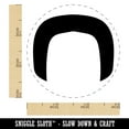 thumbnail image 2 of Horseshoe Mustache Moustache Silhouette Self-Inking Rubber Stamp Ink Stamper - Fuchsia Ink - Small 3/4 Inch, 2 of 7
