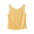 thumbnail image 5 of HXWCHs Fashion Sequin Sleeveless Slim Fit Vest and Pencil Skirt Evening Party Dress Suit for WomenM Yellow, 5 of 8