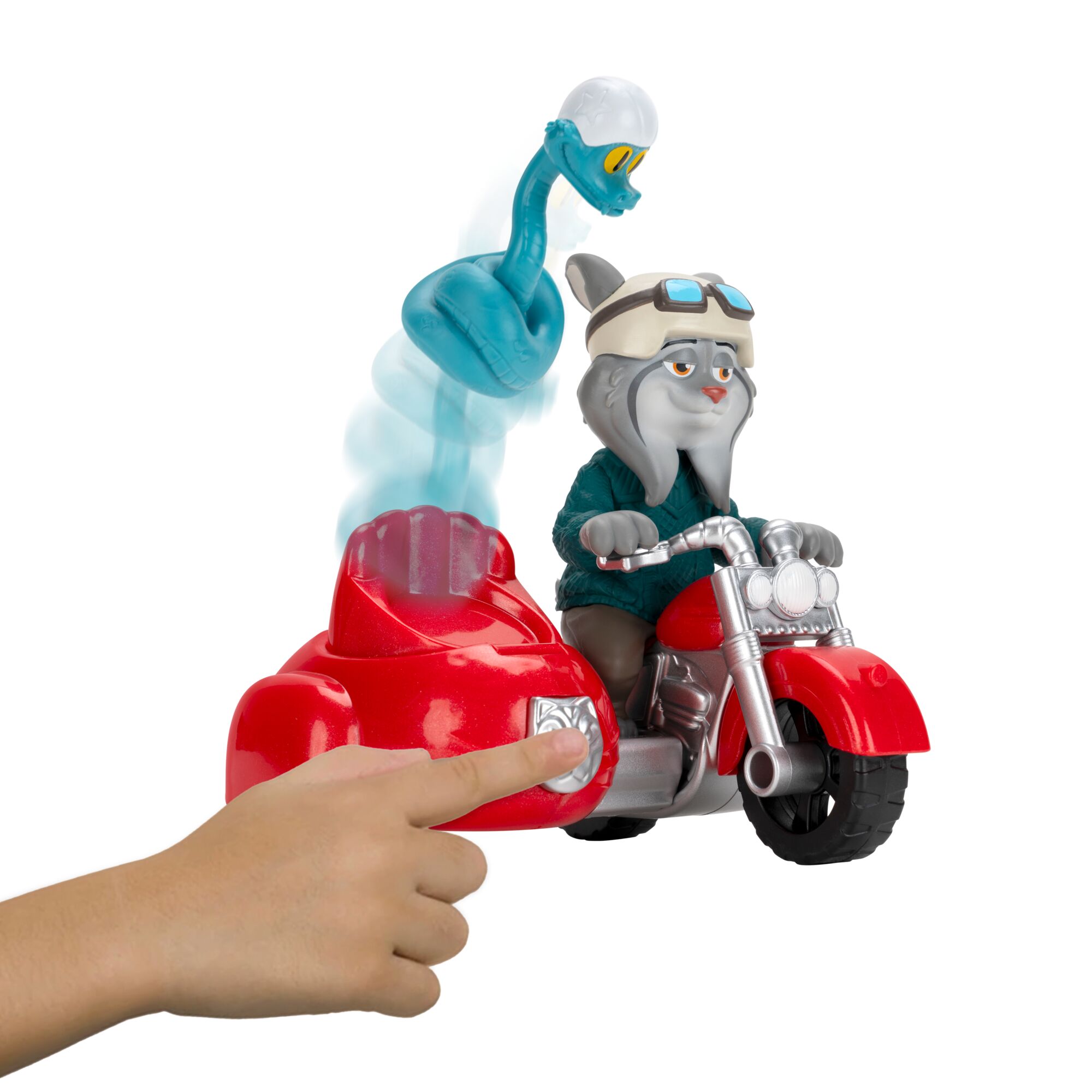 Disney’s Zootopia 2 4 inch Vehicle - Pawbert Lynxley & Motorcycle with Gary De’Snake - Movie Toys for Kids and Collectors