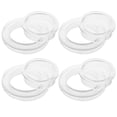 thumbnail image 4 of Miangastore 4 Sets Patio Table Umbrella Hole Ring Transparent Table Umbrella Ring with Caps, 4 of 8