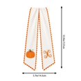 thumbnail image 3 of Fall Decor Fall Wreath Sash Pumpkin Decor Orange White Wreath Sash Front Door Fall Decorations for Home Thanksgiving Farmhouse Decor Rustic Autumn Ribbon Sash Outdoor Indoor Halloween Harvest Gift, 3 of 6