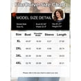 thumbnail image 5 of FlorCurve Plus Size Blouses for Women Short Double Ruffle Sleeve V-Neck Tunic Tops Eyelet Casual Shirts, Blue 2XL, 5 of 8