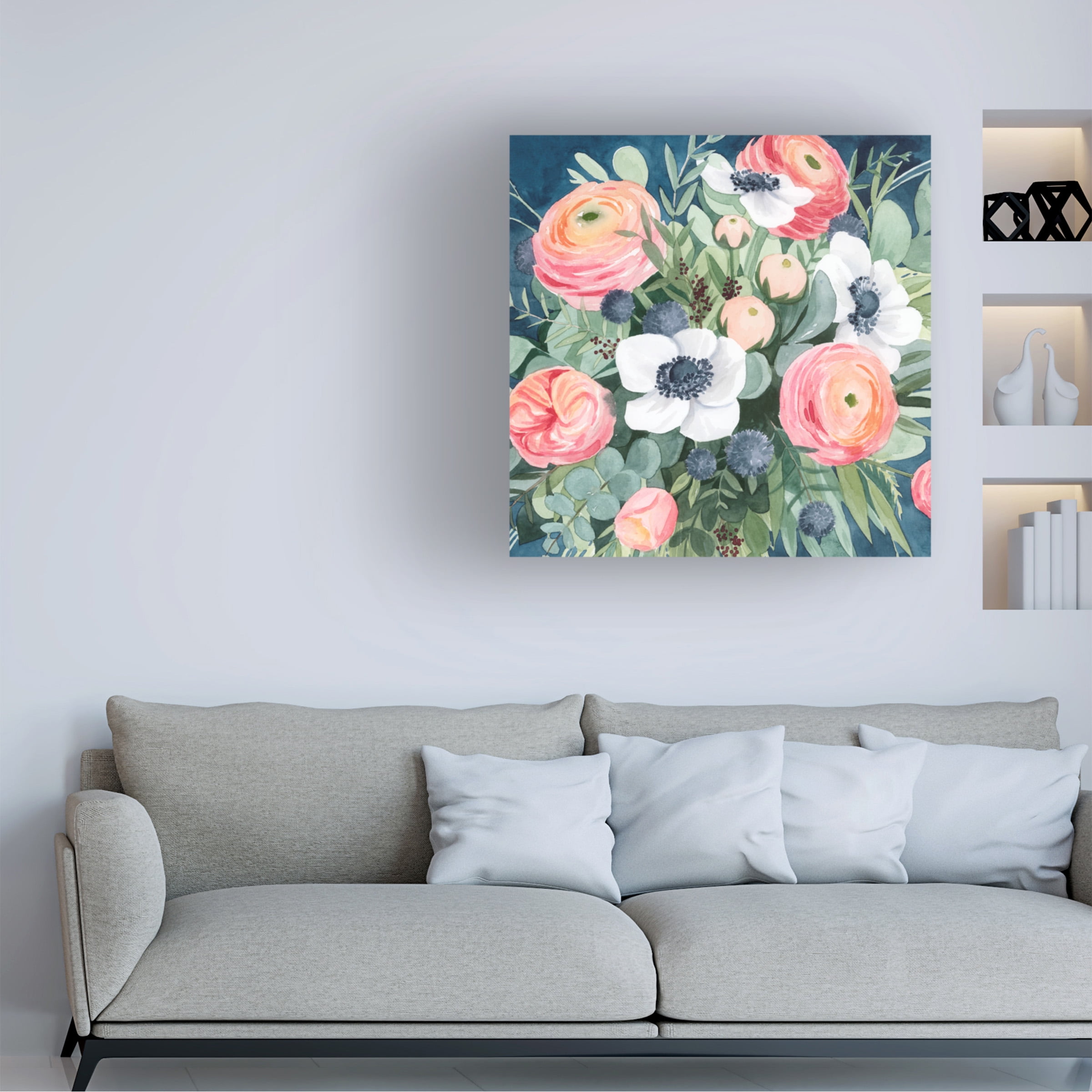 Grace Popp 'Bewitching Bouquet II' Canvas Art