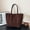Brown, variant on Women's Suede Tote Bag Retro Vintage Shoulder Bag Autumn Aesthetics of Handbags Studded Purse Shoulder Bag