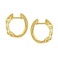 thumbnail image 2 of Bling Jewelry Womens Western Equestrian Horse Bit Hoop Earrings Gold Plated .925 Sterling Silver, 2 of 5