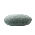 thumbnail image 2 of Mainstays Teddy Coussin Décoratif Rond, Gris, 2 of 8