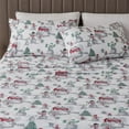thumbnail image 1 of Great Bay Home 4-Piece Queen Microfiber Sheet Set Holiday-Printed, Ultra-Soft, Wrinkle & Fade-Resistant Patterns Inspired by Holidays All-Season Bedding Sheets & Pillowcases (Queen, Winter Wonderland), 1 of 5