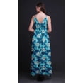 thumbnail image 5 of Bimba Robe Maxi Imprimée Teinture sur Nœuds pour Femmes, Bretelles Spaghetti, Tenue de Plage - Petite, 5 of 5