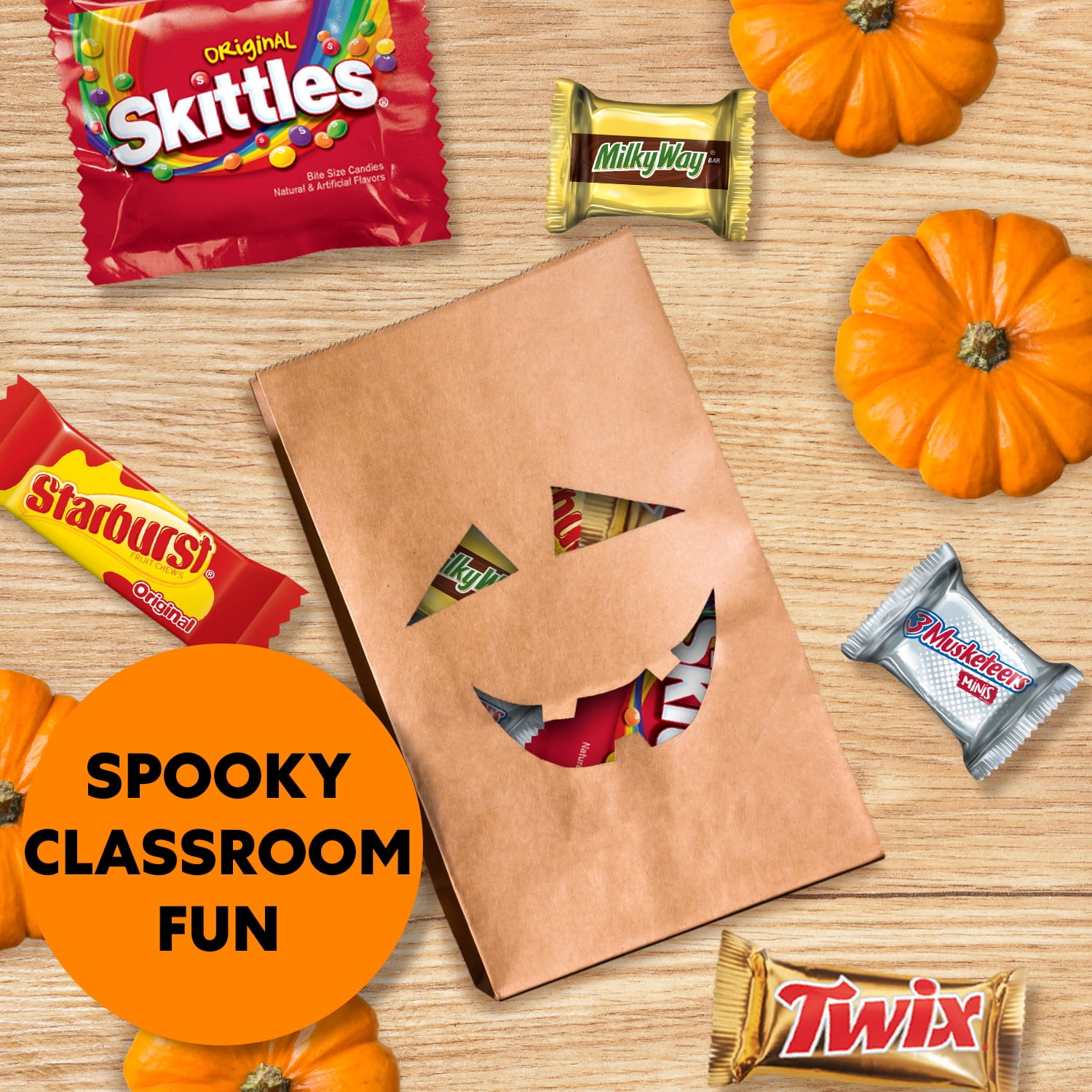 Skittles, Twix, Starburst & More Halloween Candy Variety Pack - 180 Ct Bulk Bag