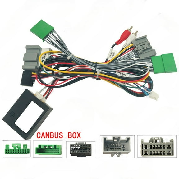 2025-20 16p android navigation power cord with protocol box for volvo xc90 large screen car audio video modification