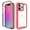 Pink, variant on SaniMore for iPhone 14 Pro Two-Layer Structure Transparent Case, Rugged Clear PC Back & TPU Bumper [Not Yellowing Technology] Full Body Protective Case for iPhone 14 Pro, Pink