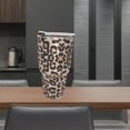 thumbnail image 4 of Taza de café aislada Taza aislada del viaje del del acero inoxidable, taza de reutilizable del vacío del diamante con - dorado Leopardo dorado Magideal Taza de café aislada, 4 of 6