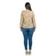 thumbnail image 3 of Blusa estampada con olanes Roman Fashion /Tallas Extras, 1905 (Hueso /Beige) beige 42, 3 of 4