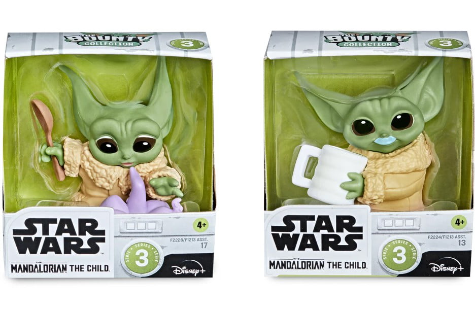 Baby Yoda Figure  Star Wars The Mandalorian Baby Bounties 2 Pack Figure Sets 