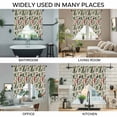 thumbnail image 3 of Farmhouse Parrots Swag Valances for Windows, Kitchen Window Curtains Over Sink, Spring Summer Botanical Leaves Burlap Window Treatment Curtains for Living Room/Bedroom Curtains 2 Panel Sets 36"x45", 3 of 8
