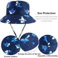 thumbnail image 2 of JUPSK Kid's Sun Hat, Toddler Bucket Hat Children's Foldable Hat Adjustable Summer Sun Protection Hat Outdoor Play Hat Portable Beach Hat for Boys Girls, 2 of 7