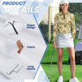thumbnail image 6 of Uorisanigo Classic Sunflower Womens Athletic Polo Workout Tops Stylish Comfortable Quick Dry Athletic Polo Shirts Quick Dry 1/4 Zipper Workout Tops for Women, 6 of 7