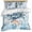 Blue, variant on 3 Piece Coastal Crab Duvet Cover Set California King, Microfiber Comforter/Quilt Cover with Corner Ties and 2 Pillowcases, Vintage Summer Beach Coral Ocean All Season Soft Bedding with Zipper Closure