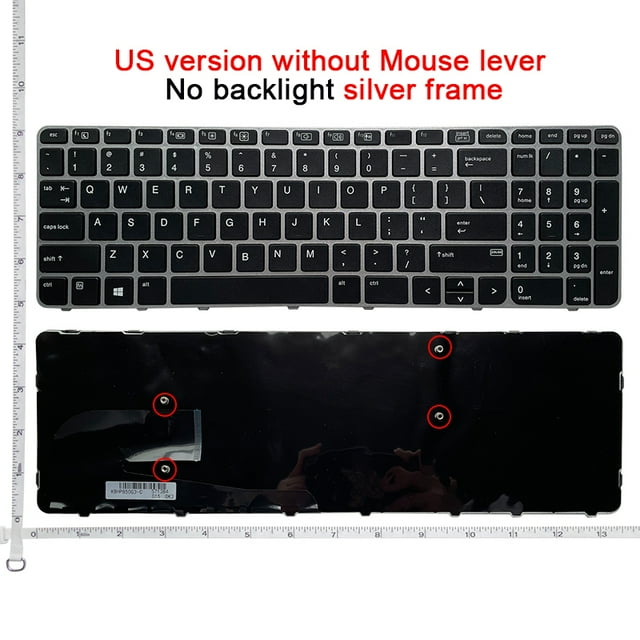 SP/US/RU pour HP EliteBook EliteBook 850 G3 850 G4 755 G3 ZBOOK 15U G3 G4 US Sans Rétroéclairage Clavier d'Ordinateur Portable Anglais US Sans Rétroéclairage