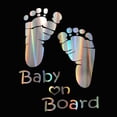 thumbnail image 6 of Walbest Car Atuo Body Window Colorful Laser Baby Reflective Sticker Warning Sign Decor Universal, 6 of 7