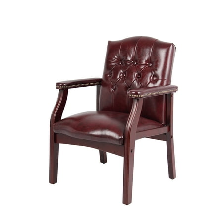 Boss Office Products Burgundy Traditional Guest Reception Waiting Room