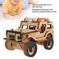 thumbnail image 4 of Exquisite Craft Woodcraft Assembly Kit, Car Model Wooden, For Boy Children, 4 of 8