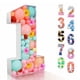 thumbnail image 2 of Caja de relleno de globos, decoración de primer cumpleaños, número 30, 40, 50, marco de globos, decoración de aniversario, número 73, 0-9, 2 of 4
