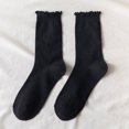 thumbnail image 2 of Baberdicy Socks Womens Fuzzy Socks Winter Warm Soft Slipper Home Sleeping Cute Socks Socks for Women Black, 2 of 4