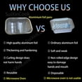 thumbnail image 3 of SuiXinCook Aluminum foil baking Pans Heavy Duty 2LB Small foil pan 8.5"×6" 20pack Disposable, For Microwave & Oven Safe Cooking, 3 of 6