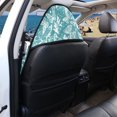 thumbnail image 5 of POLERO Front Seat Cover Waterproof Microfiber, Compatible with Van Truck Seat, for Cars Trucks SUVs, Teal White Butterfly, 5 of 7