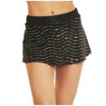 thumbnail image 2 of JNGSA Women's Sequin Mini Skirt Sparkle Stretchy Bodycon Mini Skirts Night Out Party Solid Color High Waist Comfy Elastic Short Skirt Black, 2 of 6