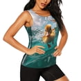 thumbnail image 2 of Lsque Underwater Swimming Duck Printed Workout Tank Tops for Women, Athletic Sports Tank Tops, Compression Sleeveless Dry Fit Shirts,Sleeveless Yoga Shirt-XX-Large, 2 of 9