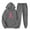 Gray, variant on Track Suits for Women Set Women’s Hoodie Long Sleeved Pullover Sweatpant Outfits Pocket Drawstring Print Tracksuit Stretch Waist Trendy Jogger Sets Plus Size Party Fall Suit