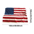 thumbnail image 3 of American Flag Blanket Throw – Patriotic USA Stars and Stripes Blanket, Soft Plush Fleece, Lightweight Cozy Couch Bed Throw, 4th of July Decorations, Independence Day Gift for Adults, 39.3x59 Inch, 3 of 9
