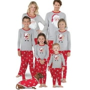 Noël Noël Enfants Adultes Famille Ensemble Assorti Vêtements de Nuit Pyjama Pyjama Costume