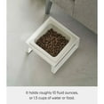 thumbnail image 2 of Yamazaki Home Single Pet Food Bowl - Two Styles, Steel and Ceramic, Short, 1.25 White, 2 of 5