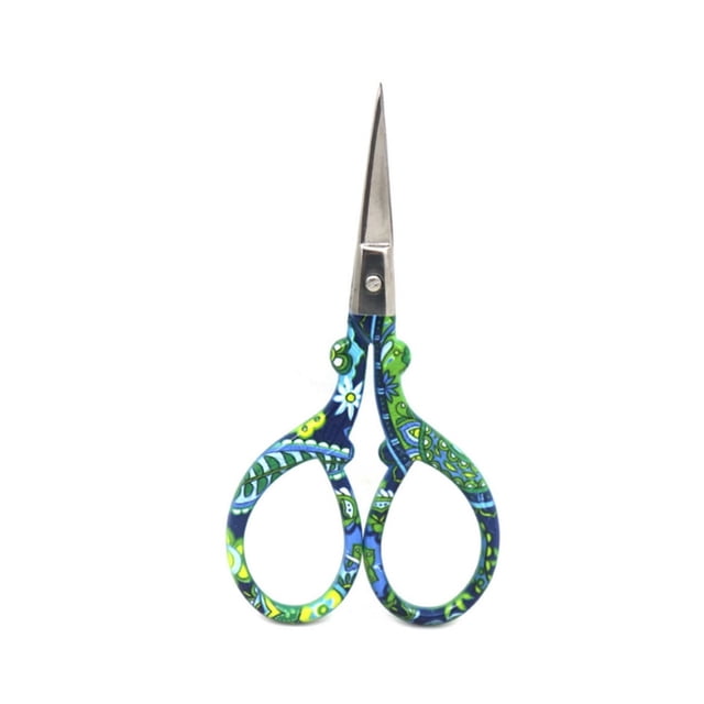 CHUANK 2Pcs Embroidery Scissors Mini Precision Scissors for Fabric & Thread Cutting Versatile Scissors for Sewing & Crafting Ergonomic Grip Scissors with Leather Case