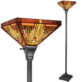 thumbnail image 2 of Tiffany Style Floor Lamp Torchiere Uplight 70" Tall, 2 of 6