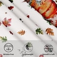 thumbnail image 6 of Fall Pumpkin Tablecloth Round 60 Inch Thanksgiving Tablecloths Farmhouse Autumn Harvest Decoration Outdoor Table Cloth Rustic Table Cover for Dining Kitchen Holiday Party Picnic Home Decor, 6 of 6