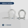 thumbnail image 4 of Five Oceans 5/16 in Screw Pin Anchor Shackles Stainless Steel FO4508, 4 of 8