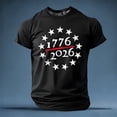 thumbnail image 2 of 250Th Anniversary Short Sleeve T Shirt Comfortable Breathable 250Th Mens Tees Black L, 2 of 5