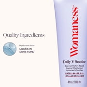 Womaness Daily V Soothe Vaginal Moisturizer for Menopause & Everyday Dryness, Water-Based, 4 fl oz