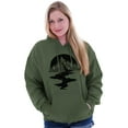 thumbnail image 4 of Bleeding Mountain Symbolic Spirit Unisex Plus Fleece Graphic Hoodie Brisco Brands 4X, 4 of 5