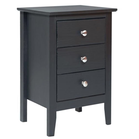 Adeptus Solid Wood Easy Pieces 3 Drawer End Table/Nightstand