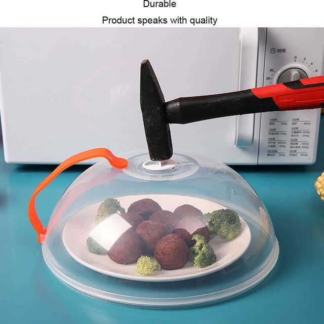Wosthever Tapa antisalpicaduras para microondas, de comida, tapa de aceite resistente al calor con asa, utensilios de cocina profesionales Type2 NO2