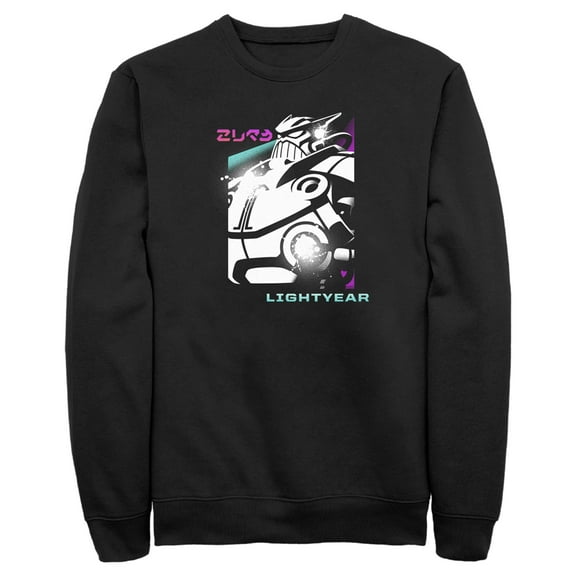 Men's Lightyear Emperor Zurg Paint Splatter Poster  Sweatshirt Black Medium