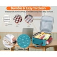 thumbnail image 5 of Square lunch bag - Reusable lunch bag, unisex - Portable insulated lunch box, 5 of 7