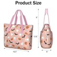 thumbnail image 3 of Tote Bag for Women - Pastel Halloween Icons Pattern Shoulder Bag - Large Utility Work Duffle Bag with Zipper Handbag for Travel, Work, Sprots, 3 of 5